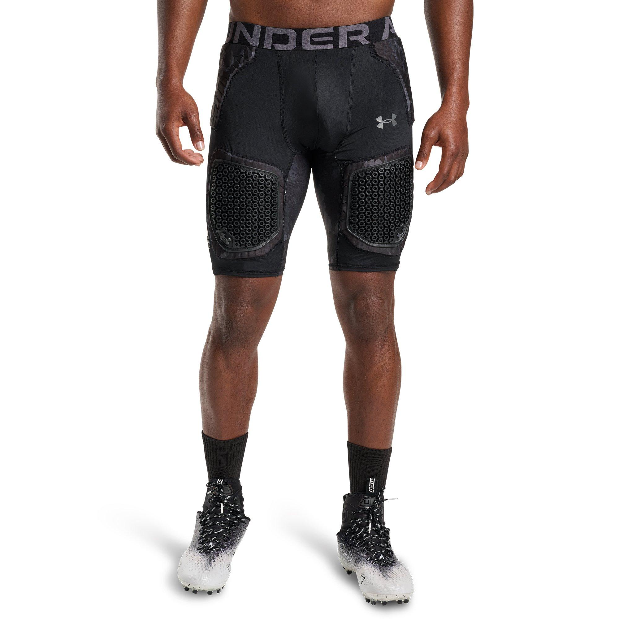 Under Armour Men's Gameday Pro 5-Pad Football Girdle - Camo Black/Grey - CAMO BLACK/GREY